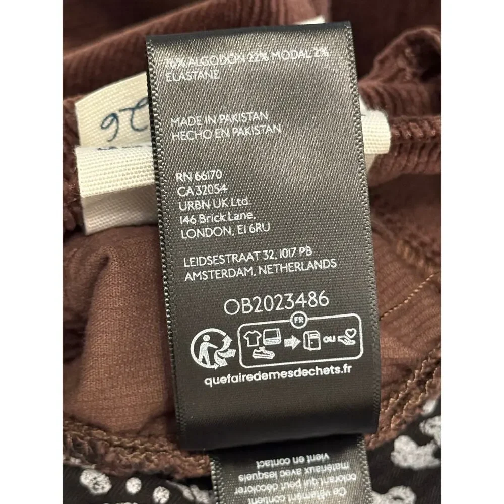 NWT Free People Risk Taker‎ Corduroy Straight Jeans in Chocolate Truffle